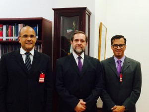 Justice in Mexico Staff with Supreme Court Justice Jorge Mario Pardo Rebolledo.