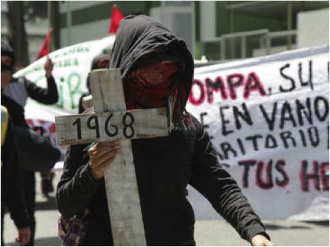 Over 50,000 people united in protest over the disappeared in Tlatelolco and Ayotzinapa