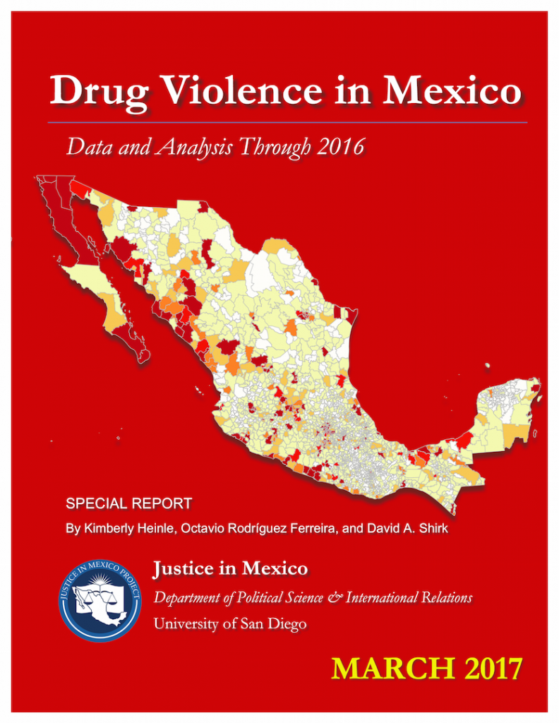 Drug Violence in Mexico 2017 report Cover