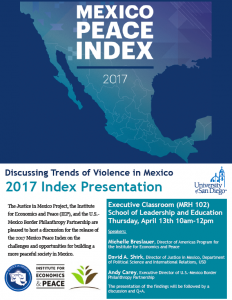 Mexico Peace Index 2017 Presentation at USD