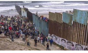Caravan arrives at the U.S.-Mexico border in Tijuana