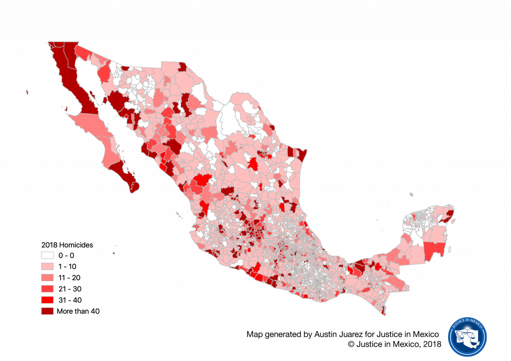 2019 Organized Crime And Violence In Mexico Justice In Mexico